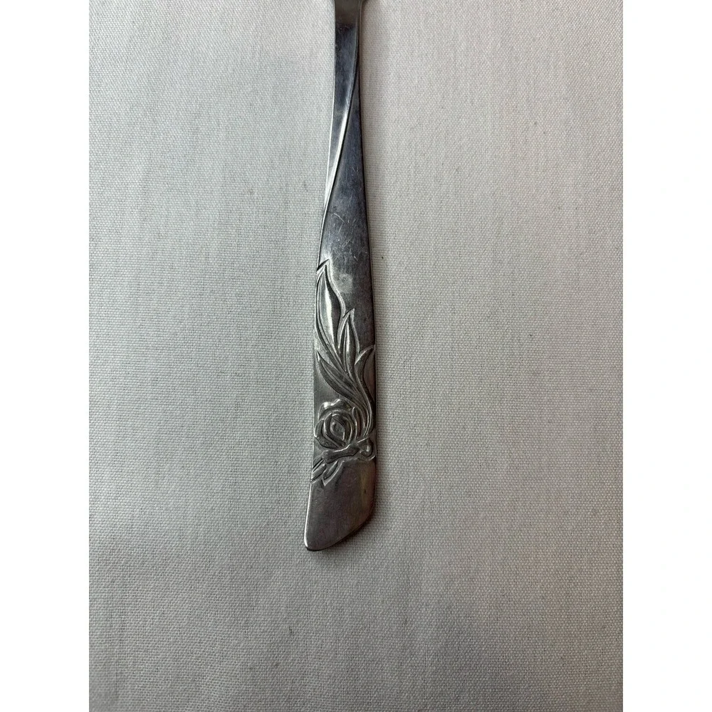 NSCO Stainless Steel Cake/Pie Slice Silver Floral Handle 10 in